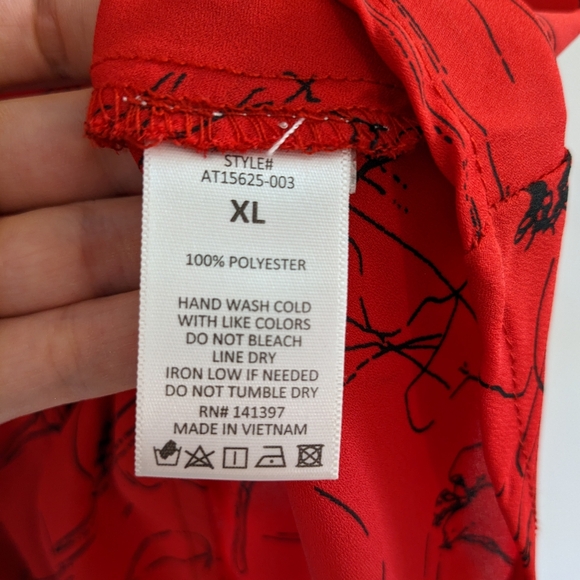 ASTR the Label V-Neck Asymmetrical Peplum Blouse - Picture 12 of 13